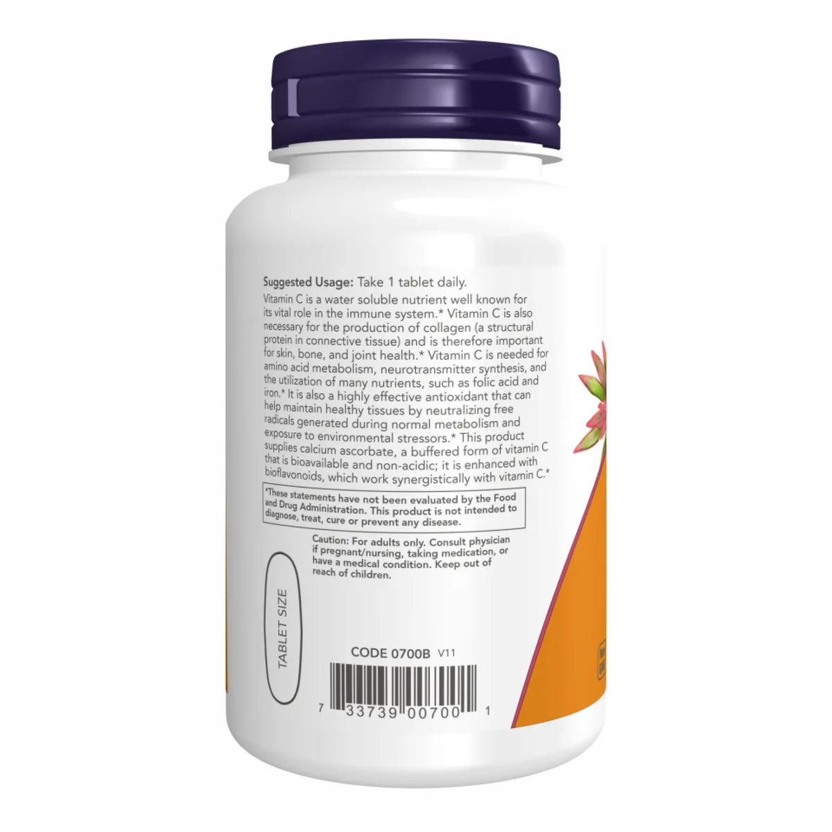 Вітамін C 1000 мг Now Foods таблетки 180 шт