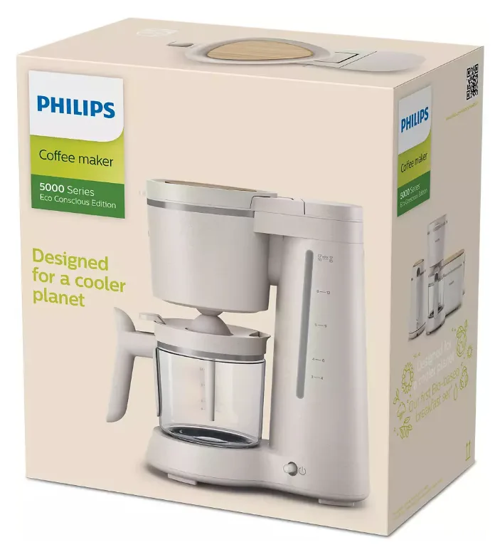 Крапельна кавоварка Philips пластик 1,2 л біла