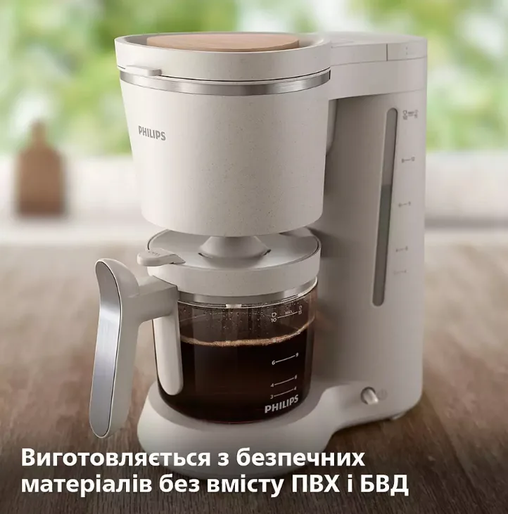 Крапельна кавоварка Philips пластик 1,2 л біла