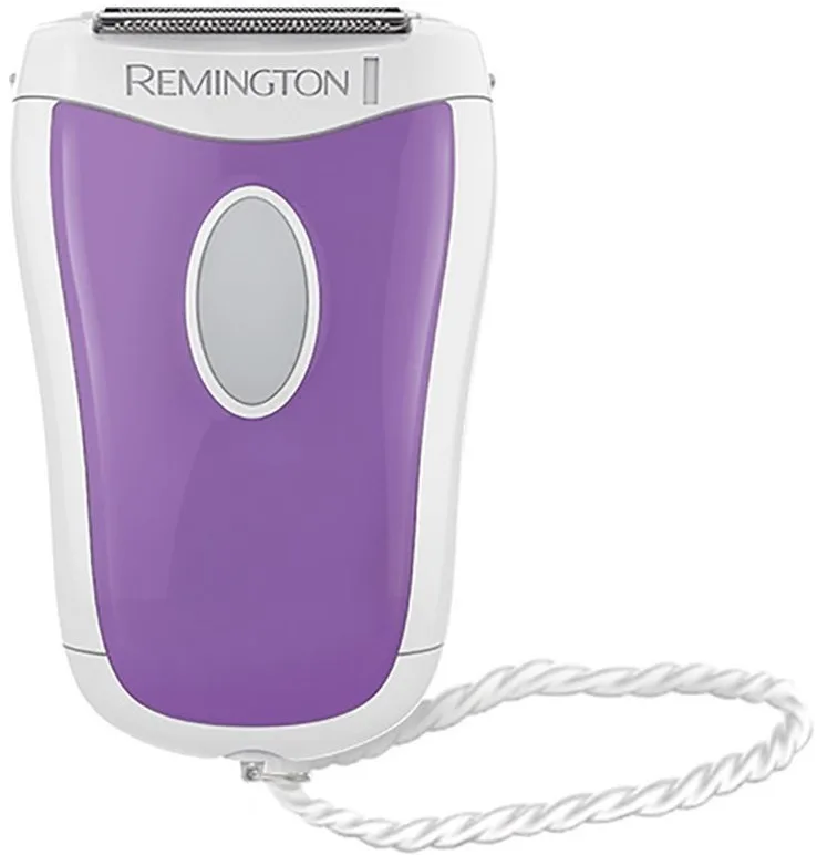 Електрична бритва Remington сіткова Smooth  Silky, ААA x2, для сухого та вологого гоління, жіночий тример, біло-фіолетового кольор
