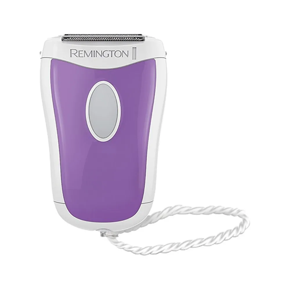 Електрична бритва Remington сіткова Smooth  Silky, ААA x2, для сухого та вологого гоління, жіночий тример, біло-фіолетового кольор