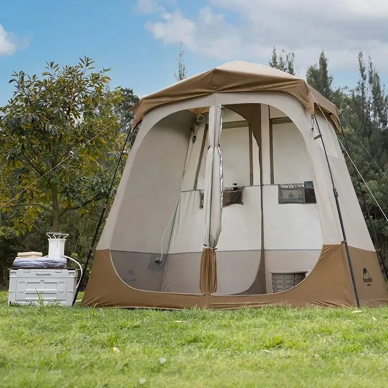 Душовий намет Naturehike поліестер 240х200х120 см коричневий