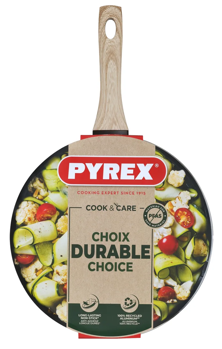 Сковорода Pyrex алюмінієва 28 см глибока антипригарна чорна