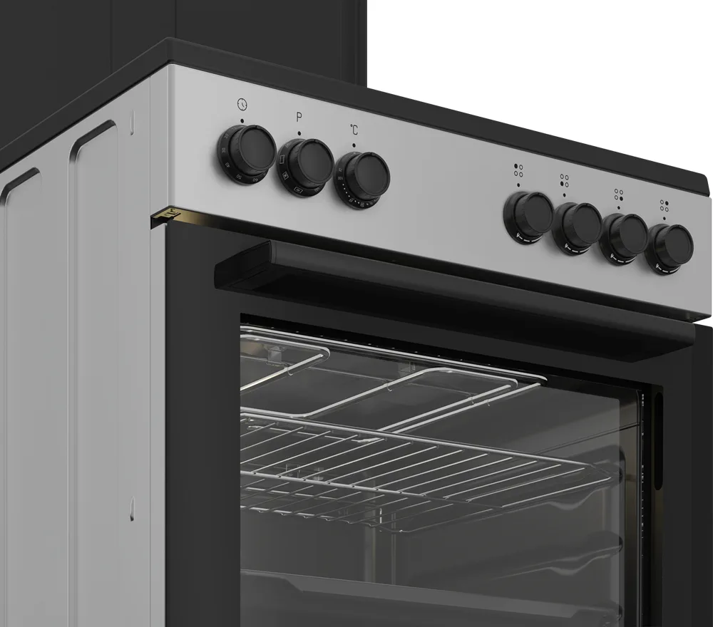 Комбінована плита Beko Газова 60х85х60 см Сіра Емаль