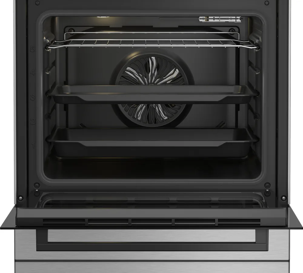Комбінована плита Beko Газова 60х85х60 см Сіра Емаль