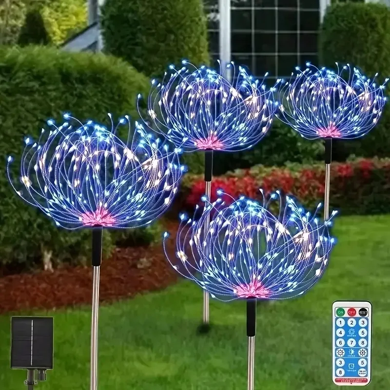 Сонячні декоративні лампи SuperLED пластик RGB 70 см 4 шт