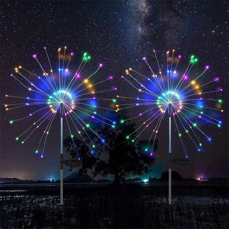 Сонячні декоративні лампи SuperLED пластик RGB 70 см 4 шт
