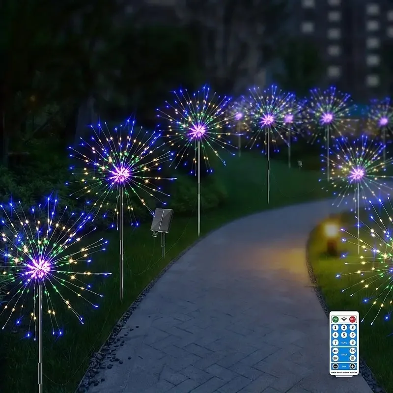 Сонячні декоративні лампи SuperLED пластик RGB 70 см 4 шт