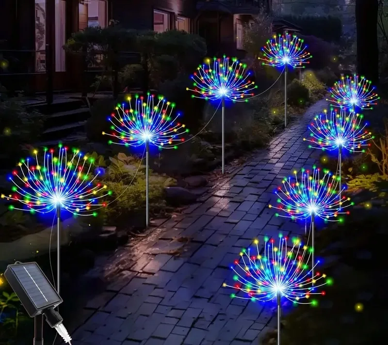 Сонячні декоративні лампи SuperLED пластик RGB 70 см 4 шт