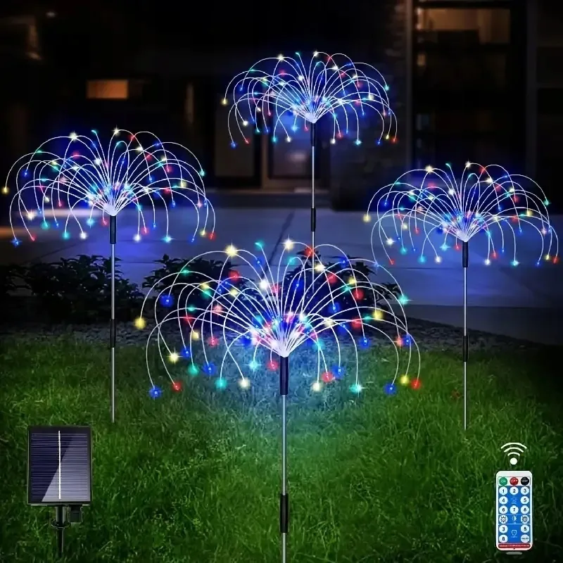 Сонячні декоративні лампи SuperLED пластик RGB 70 см 4 шт