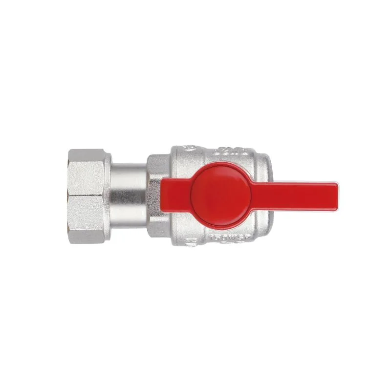 Кран кульовий кутовий 3/4"x3/4" латунь CW617N з нікелевим покриттям