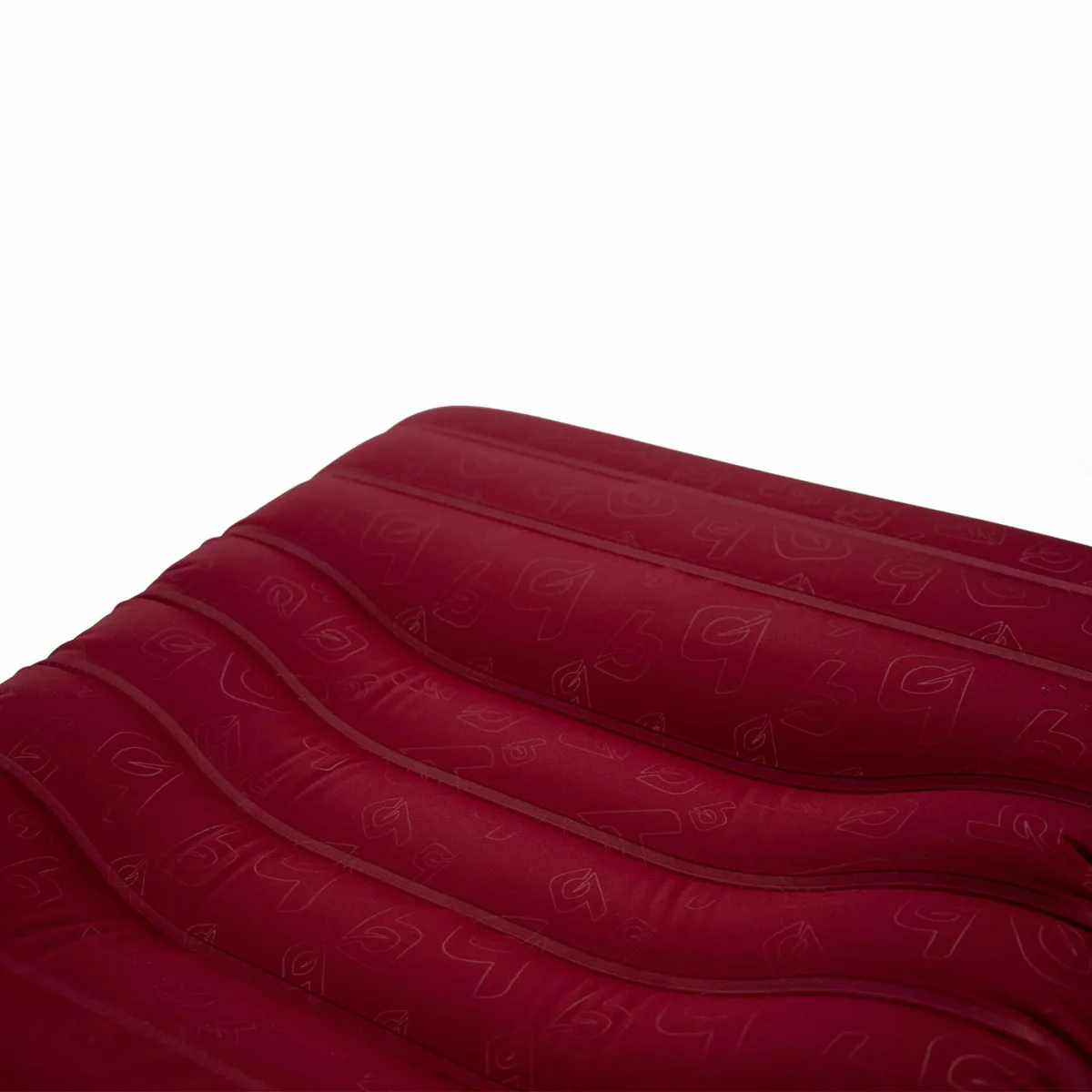 Килимок надувний Bo-Camp Polyester 191x60x14 см Сірий/Червоний