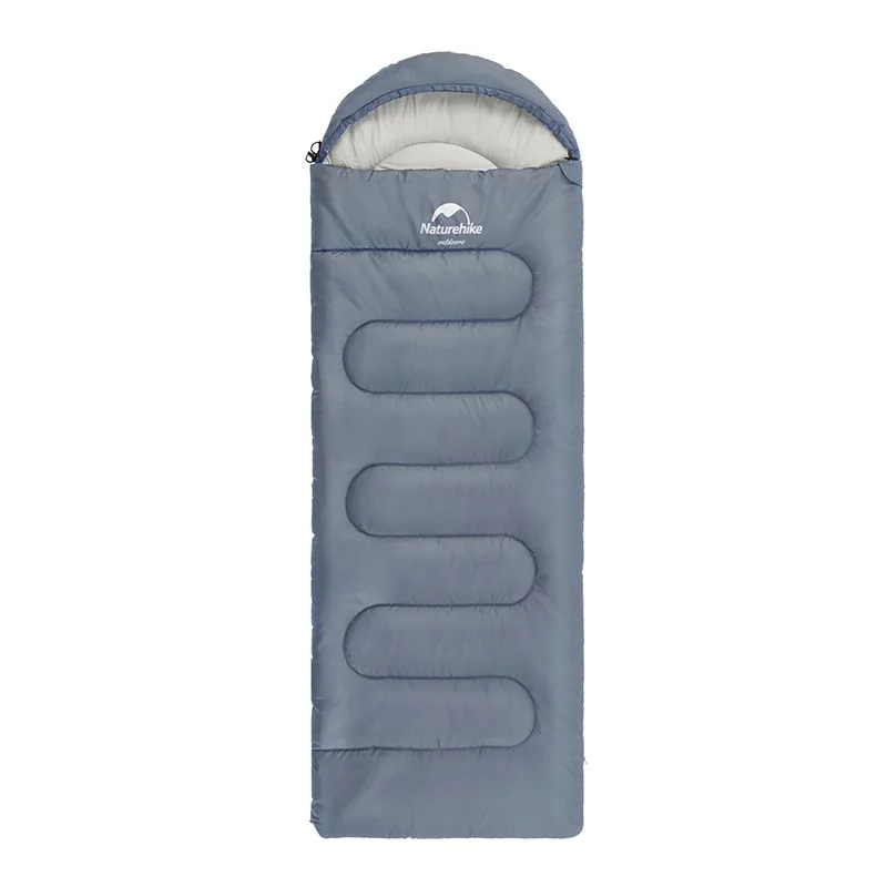Спальный мешок Naturehike хлопок 190х85 см серо-голубой