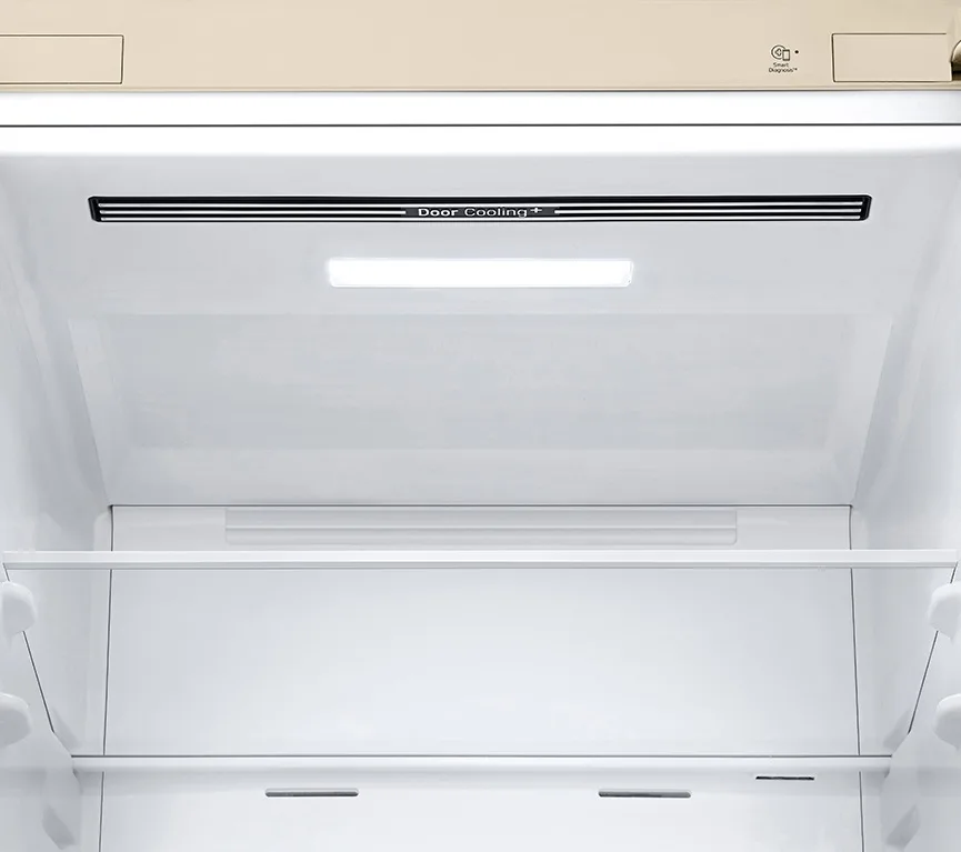 Холодильник LG з нижнім морозильником, розміри 203x60x68 см, об'єм холодильної камери - 277 л, об'єм морозильної камери - 107 л, д