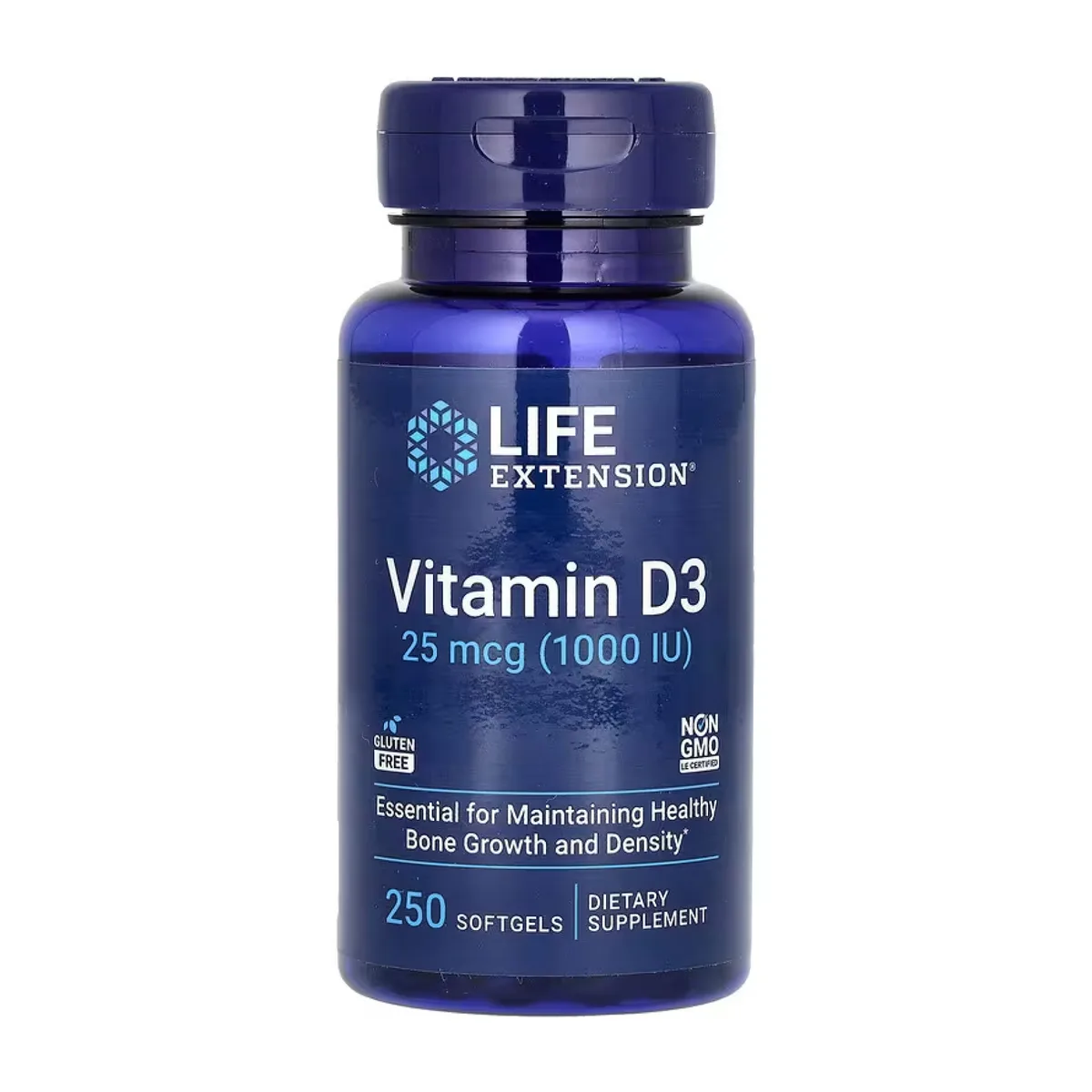 Vitamin D3 25 mcg 250 капсул Life Extension без ГМО