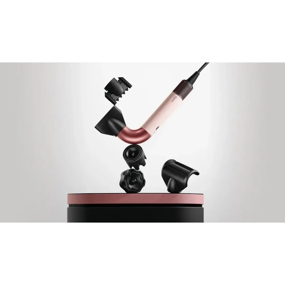 Фен Dyson HD17 Supersonic R Jasper/Plum, 1700Вт, 3 температурных режима, ионизация, холодный обдув, 5 насадок, фиолетовый