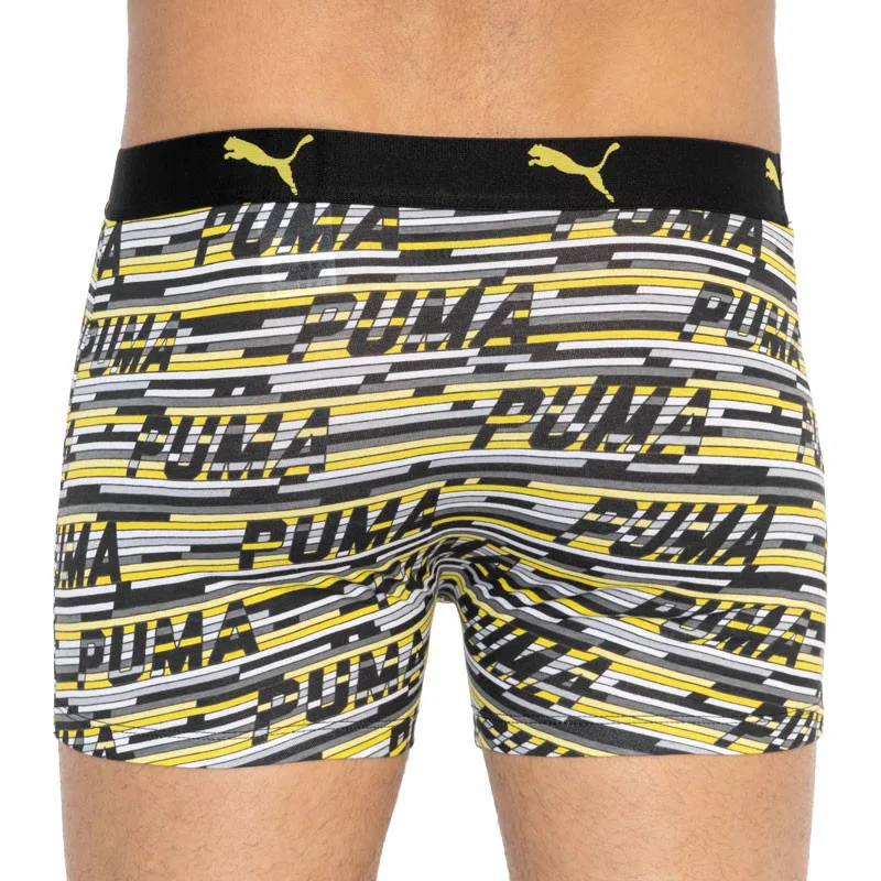 Труси-боксери Puma 95% бавовна 5% еластан M сірий жовтий