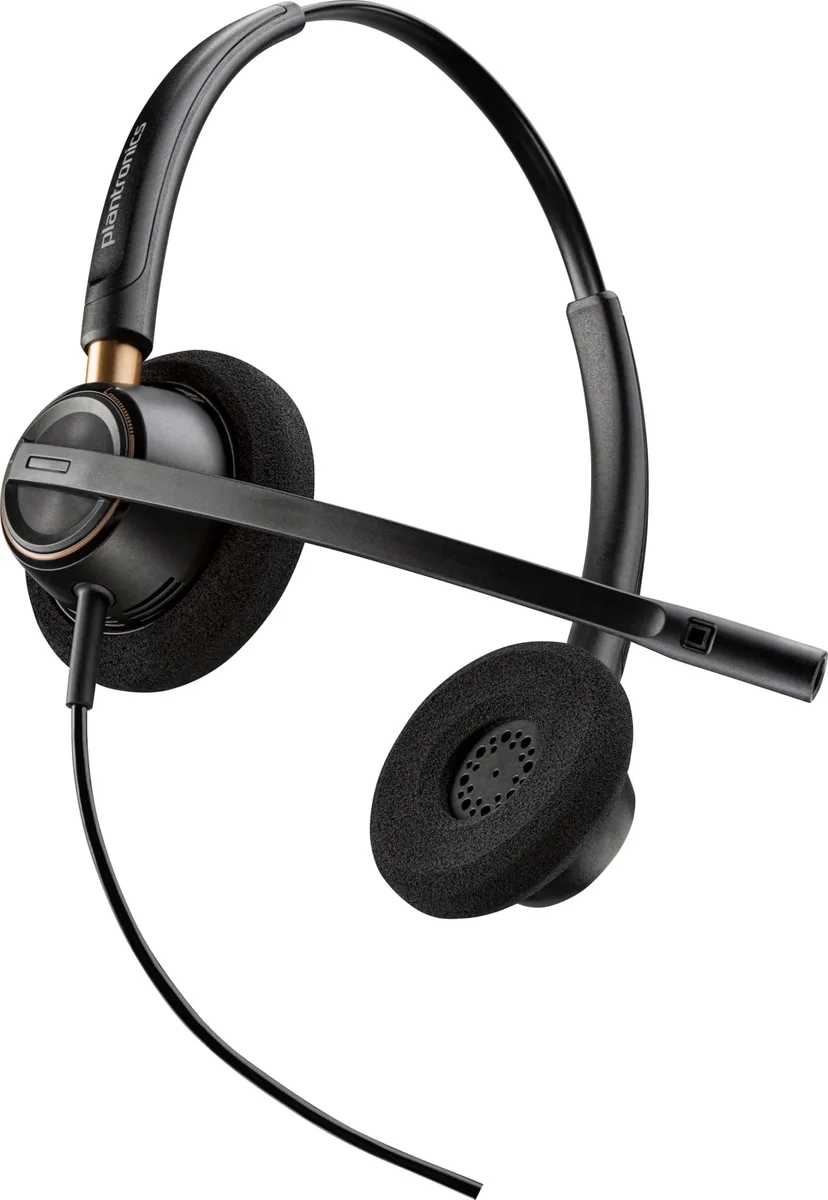 Компьютерная гарнитура стерео On-ear Poly EncorePro 520, Quick Disconnect, всенаправленный, черный.