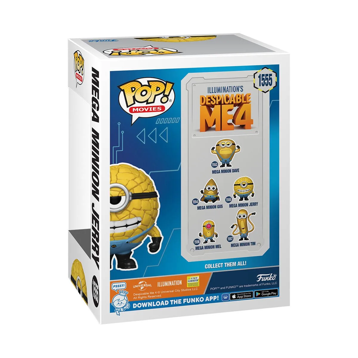 Фигурка Funko POP Movies: Гадкий я 4 - Мега Миньон Джерри