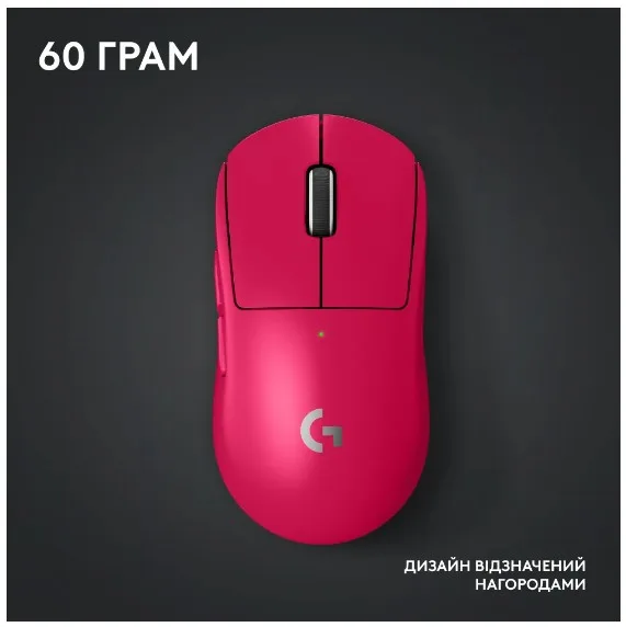 Миша Logitech оптична бездротова середня 60 г рожевий