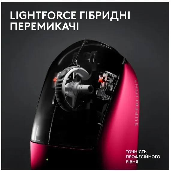 Миша Logitech оптична бездротова середня 60 г рожевий