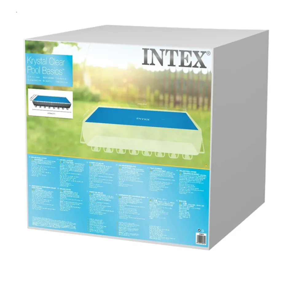 Теплозберігаюче покриття Intex 960х466 см поліетилен синє