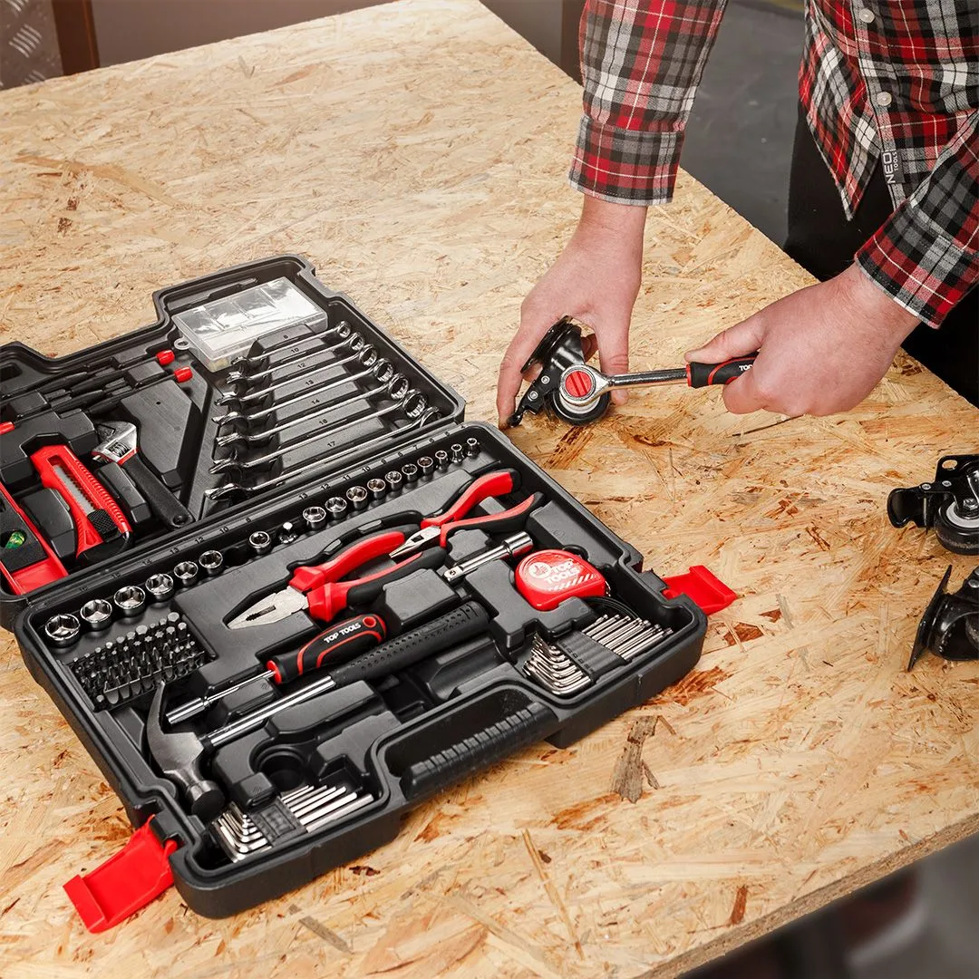 Набір інструментів Top Tools, 1/4", 3/8", універсальний, 194шт