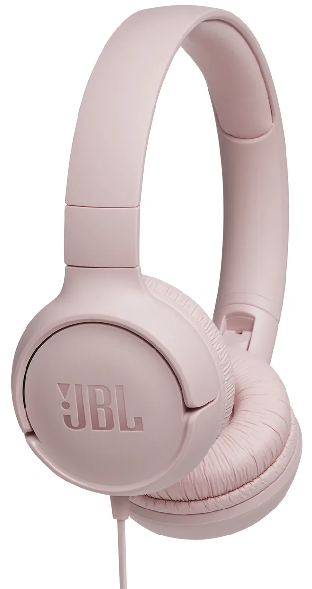 Гарнітура JBL накладні дротові з мікрофоном 32 мм штучна шкіра рожеві