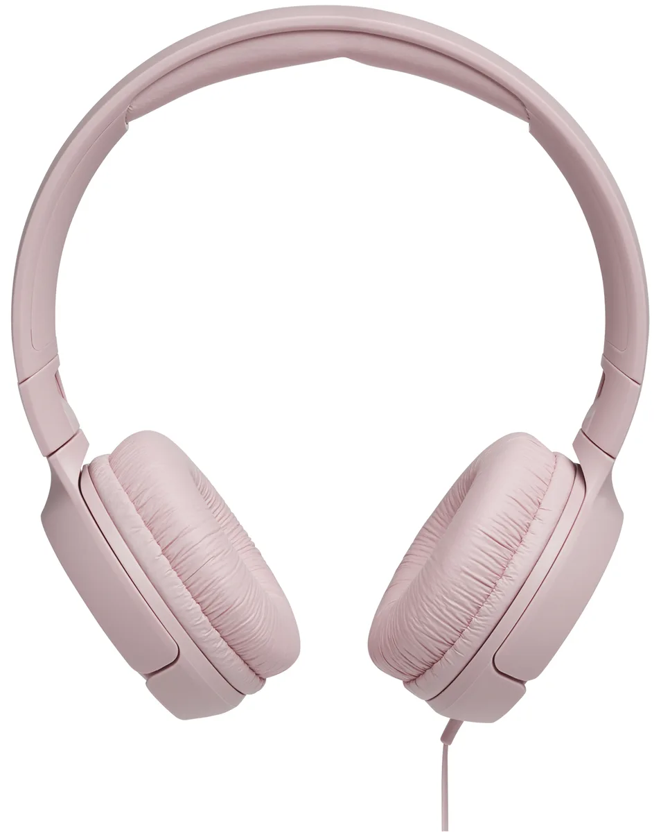 Гарнітура JBL накладні дротові з мікрофоном 32 мм штучна шкіра рожеві