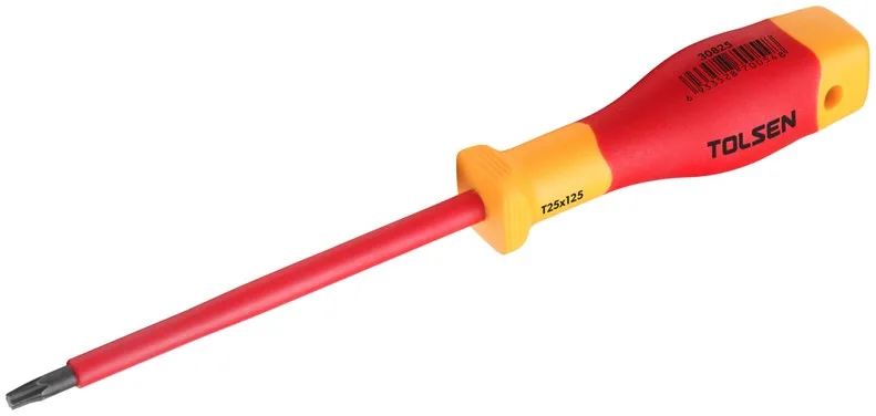 Викрутка Tolsen Premium Torx T20 діелектрична 100 мм для електромонтажу та ремонту з подвійною ізоляцією