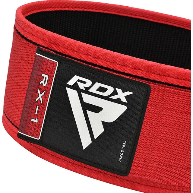 Пояс для важкої атлетики RDX Нейлон S Червоний