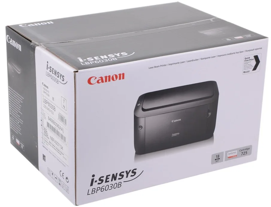Принтер А4 Canon i-SENSYS LBP6030B (бандл з 2 картриджами)