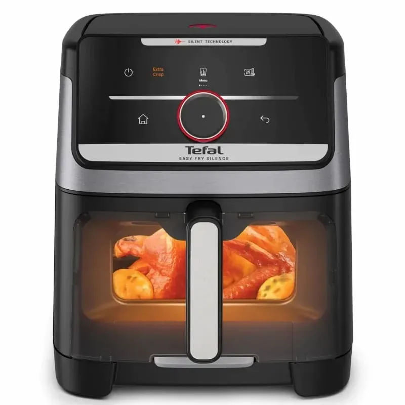 Мультипіч Tefal Easy Fry Silence XXL Smart Vision, 1800Вт, 7л чаша, сенсорне управління, 55 програм, з віконцем.