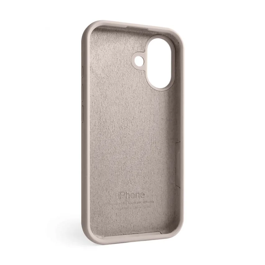 Чохол Silicone Case для Apple iPhone силіконовий 17 сірий