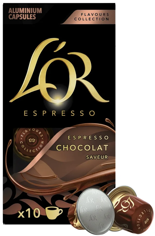 Кава L`OR капсули, Еспресо Шоколад, арабіка, 10 шт, Nespresso.