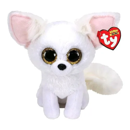 М'яка іграшка TY Beanie Boo біла лисиця FENNEC 15 см для дітей іграшка для розвитку моторики рук