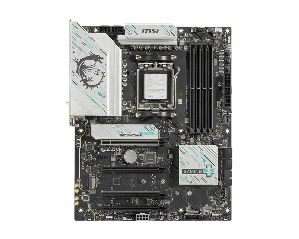 Материнcька плата MSI B850 GAMING PLUS WIFI sAM5 B850 4xDDR5 M.2 DP Wi-Fi BT ATX