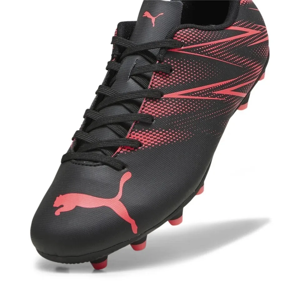 Бутси Puma синтетичні 41 чорні з акцентами Fire Orchid
