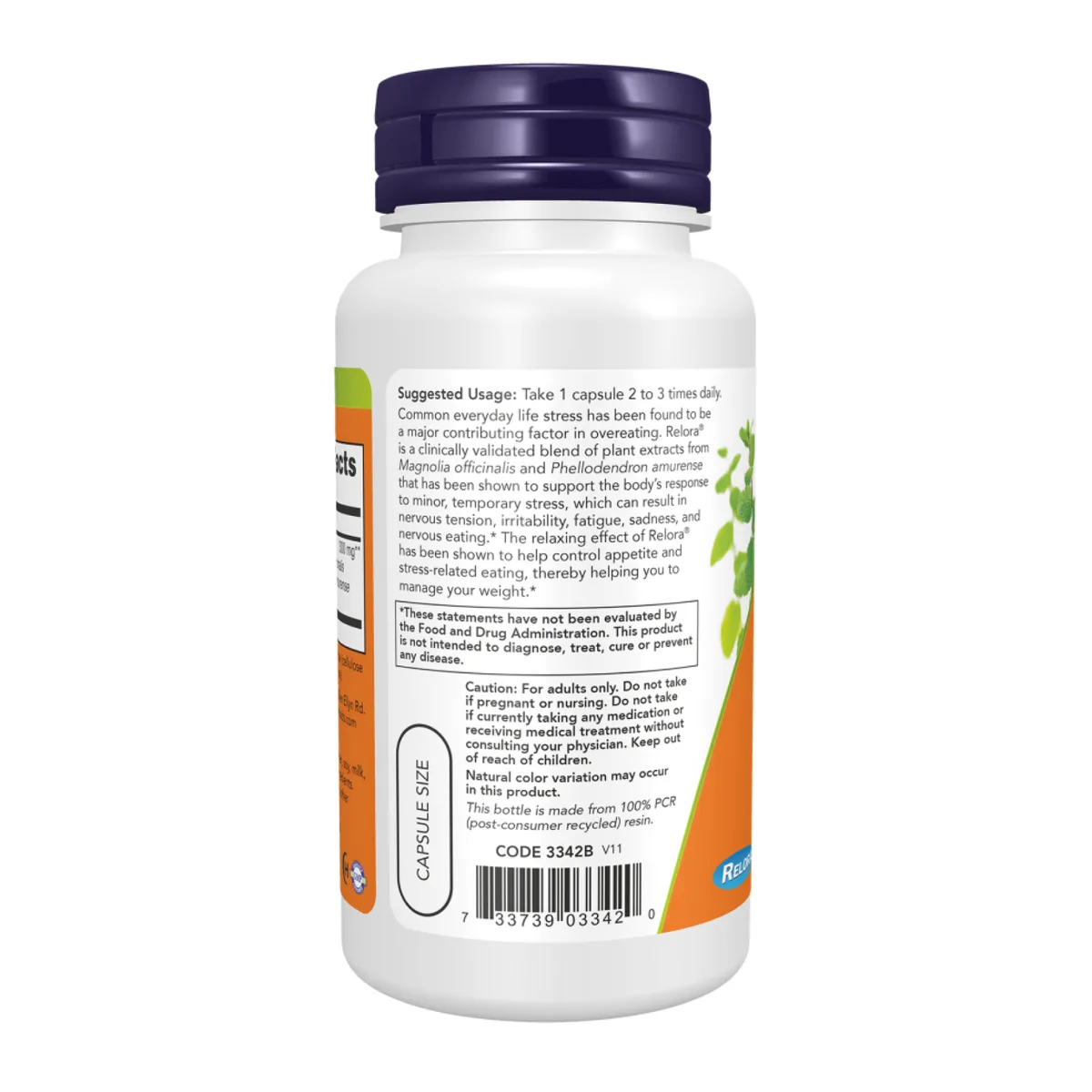 Relora 300mg капсули вегетаріанські 120 в капсулах