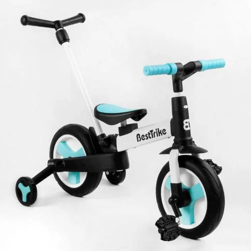 Велосипед-трансформер BestTrike з батьківською ручкою та знімними педалями для дітей 10 дюймів колеса PU дитячий транспорт