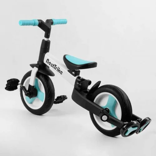 Велосипед-трансформер BestTrike с родительской ручкой и съемными педалями для детей 10 дюймов колеса PU детский транспорт