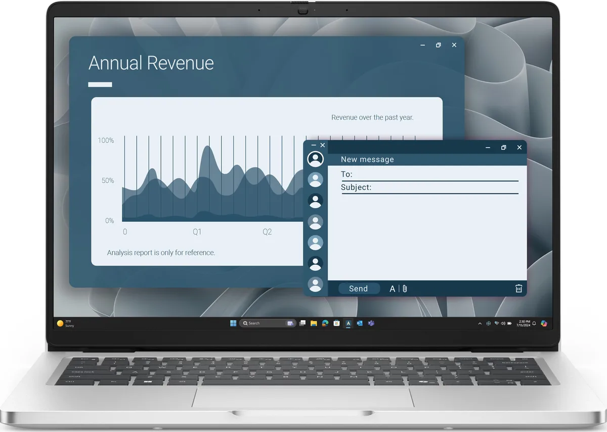 Ноутбук Dell Pro 14 14" IPS 16GB SSD 512GB сріблястий