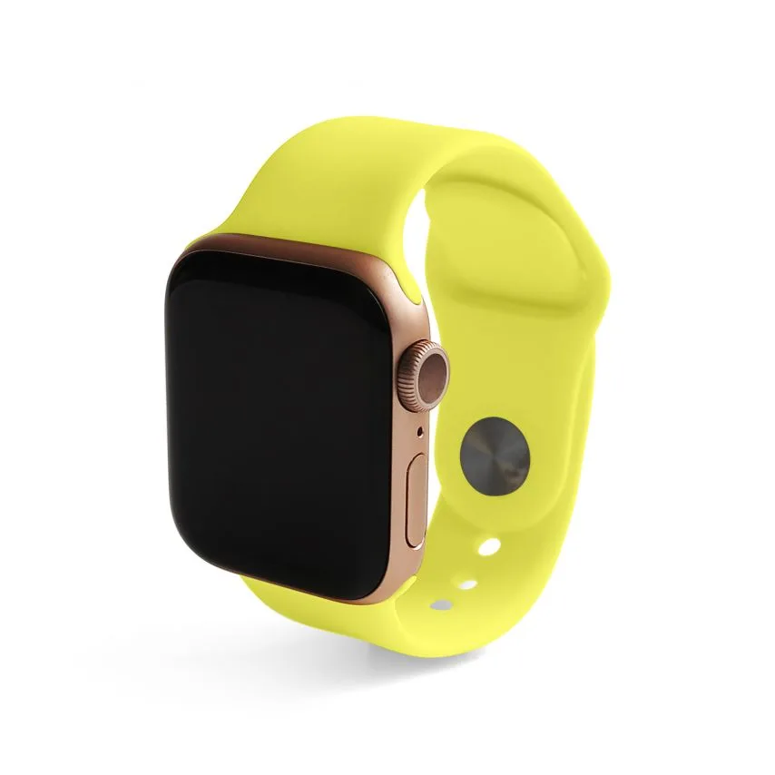 Ремінець Apple силіконовий 38-40 мм S/M жовтий