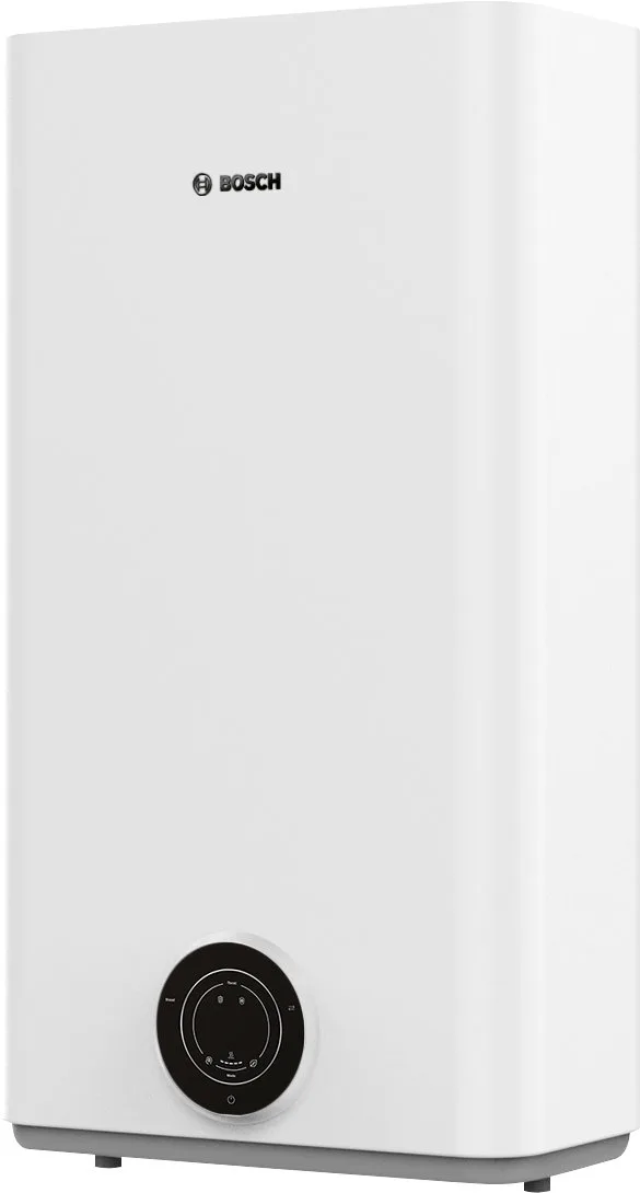 Електричний водонагрівач BOSCH плоский Slim Tronic 3500, 50 л, 1.5 кВт, універсальний монтаж, електронне управління, клас B, білий