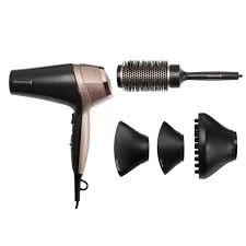 Фен Remington Curl Straight Confidence 2200 Вт 3 режима диффузор черно-бежевый
