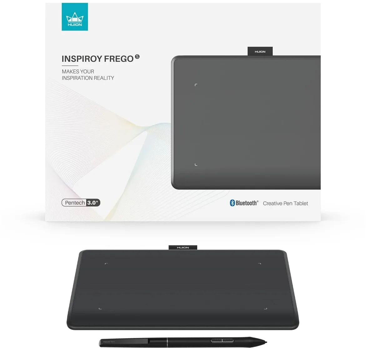 Графический планшет Huion 10.5"x6.25" Inspiroy Frego M, BT, USB-C, черный