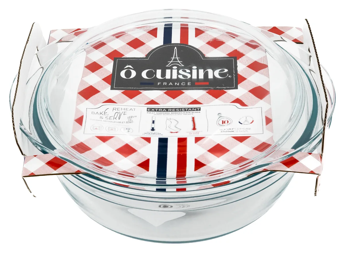Каструля O Cuisine боросилікатне скло 27х23 см 3,1 л з кришкою