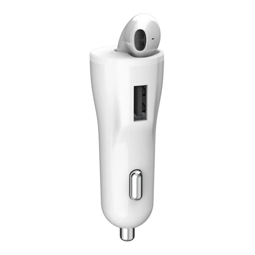 Автомобільний зарядний пристрій XO пластик 1USB 3,4A 18W білий