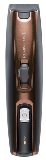 Тример Remington титановый для бороды и усов аккумуляторный черный коричневый 3 насадки