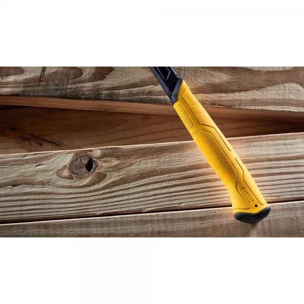 Столярний молоток DeWALT RIP-CLAW 567г 35.5см з металевим гумовим руків'ям та прямим цвяходером.